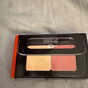 Makeup Forever Blush Palette - Shimmering Gold and Soft Pink